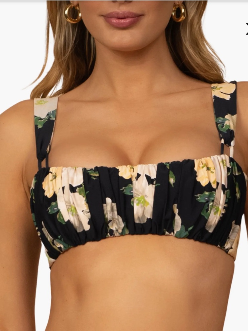Victoria Shirred Bikini Top